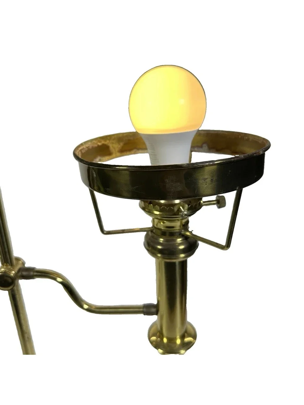 Tseng Mei Enter Co Vintage Brass Student Lamp TM-801C Adjustable Double Arm